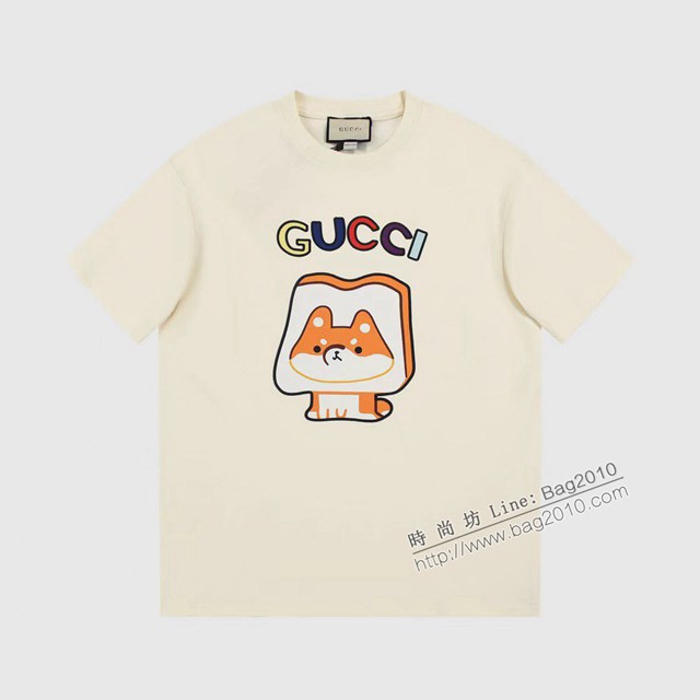Gucci古奇專櫃古馳2023SS新款印花T恤 男女同款 tzy2769